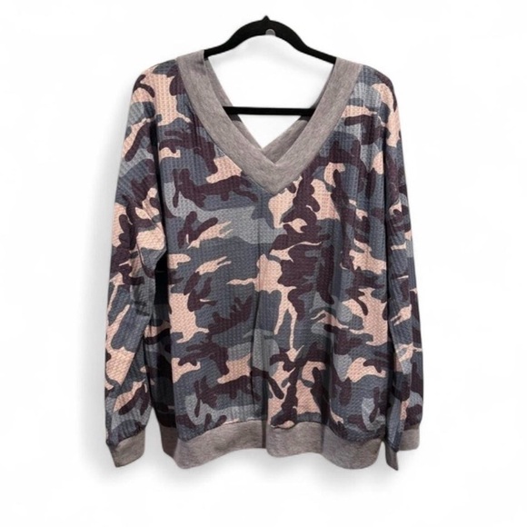 ADEAM Tops - ADEAM Light Gray Textured Knit Top